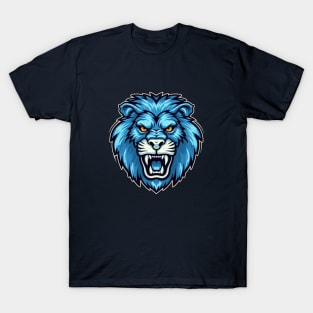 Loin Face in Blue Tones T-Shirt